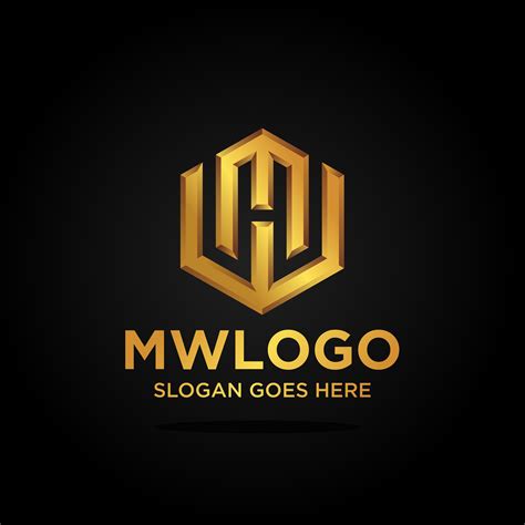 elegant initial mw logo vector logo letter logo logo