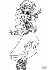 Draculaura Coloring Wishes 13 Pages Monster High Printable Drawing Manga Supercoloring Categories sketch template
