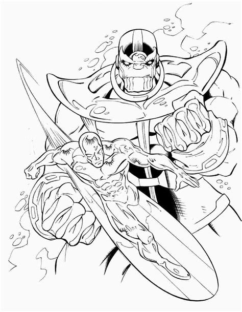 avengers coloring pages thanos