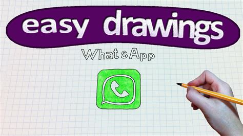 easy drawings    draw  logo whatsapp youtube