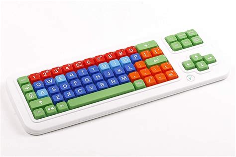 clevy colored keyboard uppercase  colorful large keys walmartcom