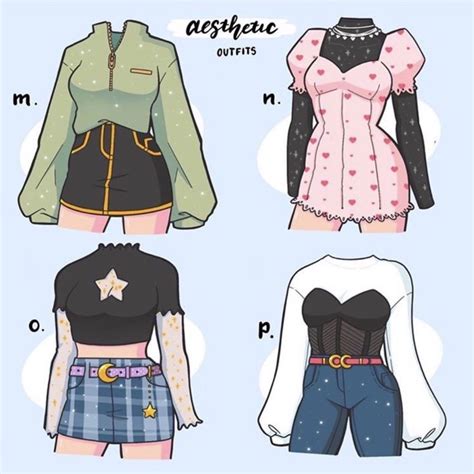 tumblr fashion design sketches aesthetic clothes drawing anime clothes