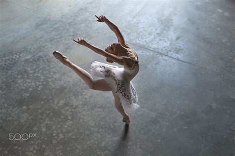 ballerina indoors by andrey bezuglov