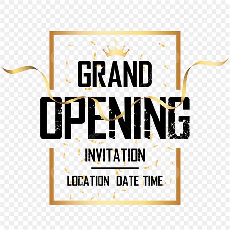 grand opening invitation vector hd images grand opening invitation