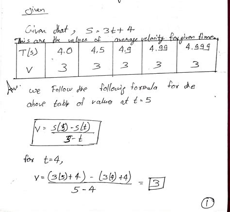 solved calculate  instantaneous velocity       hero
