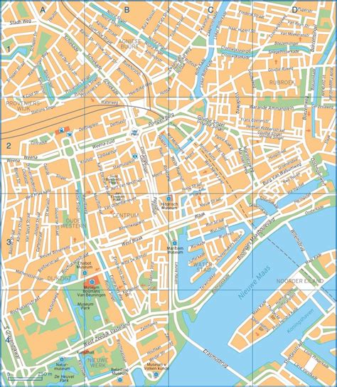 rotterdam map rotterdam kaupungin kartta alankomaat