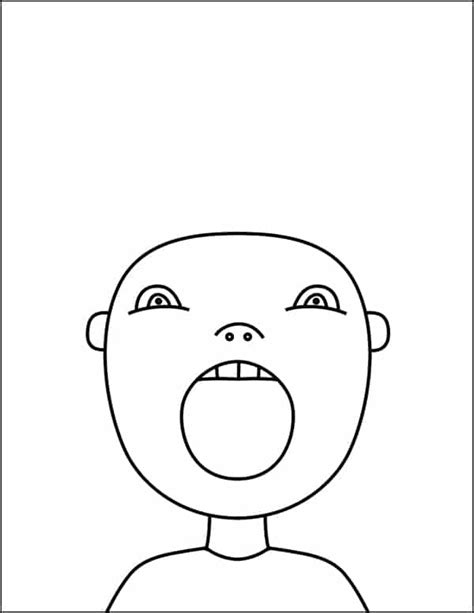 easy scream art project tutorial  scream art coloring page