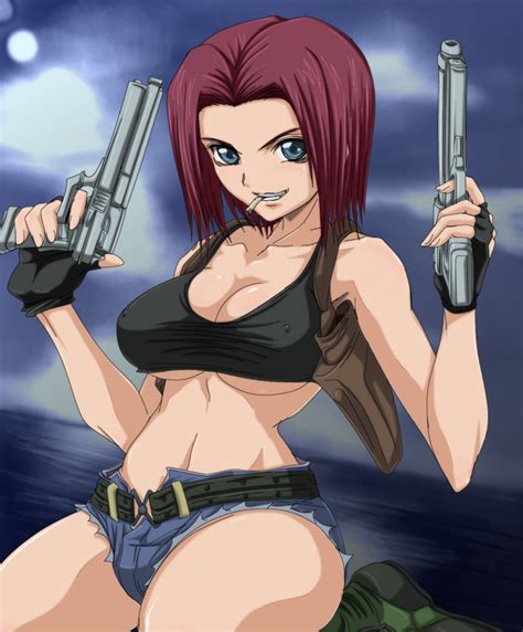 Kallen Stadtfeld And Revy Code Geass And 1 More Drawn By
