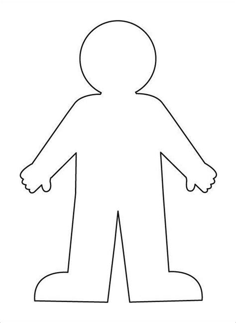 person template body template person outline body outline body