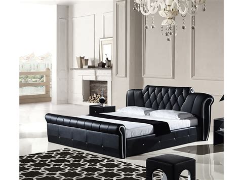 modern black queen sleigh bed shop for affordable home furniture decor outdoors and more