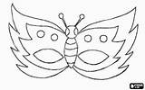 Coloring Butterfly Mask Template sketch template