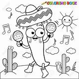 Coloring Chili Pepper Pages Maracas Getcolorings Getdrawings sketch template