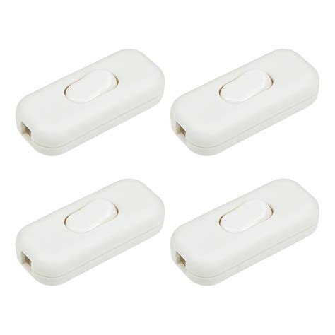 uxcell ac   onoff inline cord switch white  desk lamp  pack walmartcom