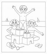 Sandcastle Kidspressmagazine sketch template