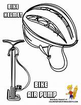 Coloring Bicycle Safety Helmet Popular Pages sketch template