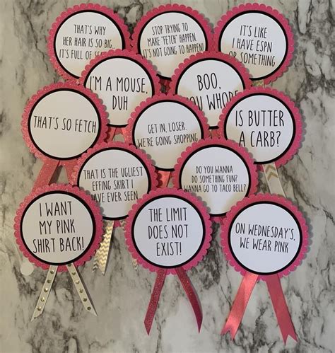 mean girls bachelorette party pins mean girls party etsy mean girls
