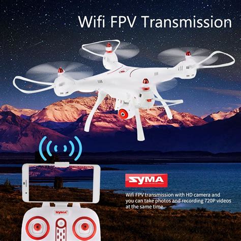 syma xsw wifi fpv p hd camara drone  ch  axis rc quadcopter  barometro set altura