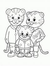Daniel Tiger Coloring Pages Tigre Family Neighborhood Kids Printable Bestcoloringpagesforkids Super Print Comics Website Sheets Tigers Books Birthday Popular Development sketch template