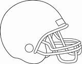 Helmet Football Coloring Blank Clip Pages Outline Kids Own Team Line Logo Sweetclipart sketch template