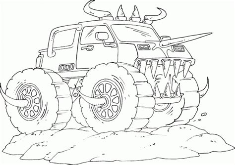 monster truck coloring pages