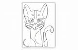 Coloring Kitten Spotted Cat Pages sketch template