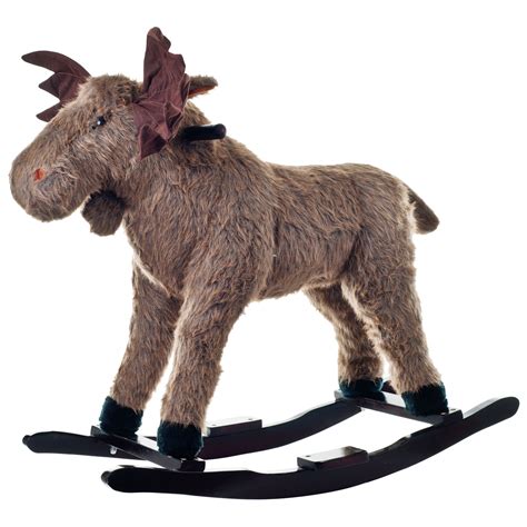 plush rocking max moose ride  toy  happy trails walmartcom