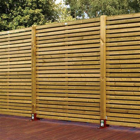 contemporary slatted fence panel wm hmm pack