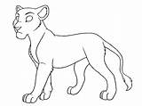 Lioness Line Drawing Getdrawings Deviantart sketch template