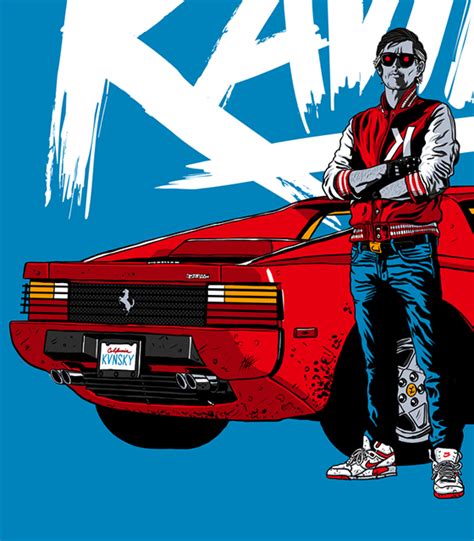 kavinsky outrun tribute artwork  behance