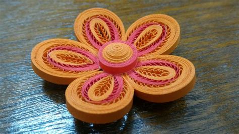 Three Layers Tiny Loops Quilling Flower Tutorial