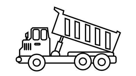 construction truck coloring page