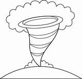 Tornado Coloring Pages Clip Clipart Colouring Outline Cyclone Blizzard Colorable Kids Cliparts Clouds Drawings Print Line Cloud Library Sweetclipart Josefina sketch template
