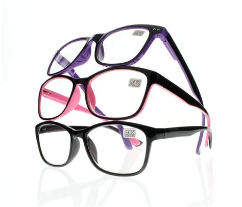 women big oversized square double colors frame readers reading glasses