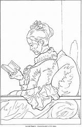 Coloring Pages Famous Cassatt Mary Paintings Fragonard Color Adult Colouring Clip Adults Lectrice La Book Popular Library Picasso Choose Board sketch template