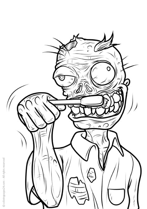 zombie  coloring pages