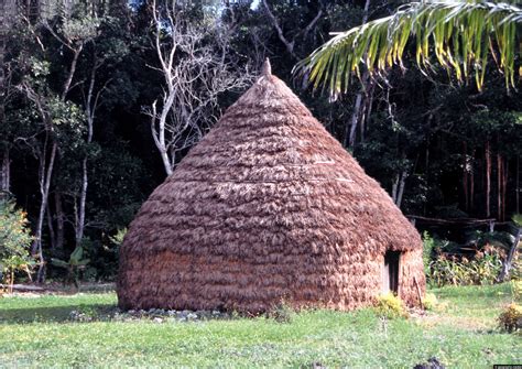 traditional kanak hut  lifou island geographic media