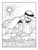 Coloring Pages Nativity Choose Board Jesus Kleurplaat sketch template