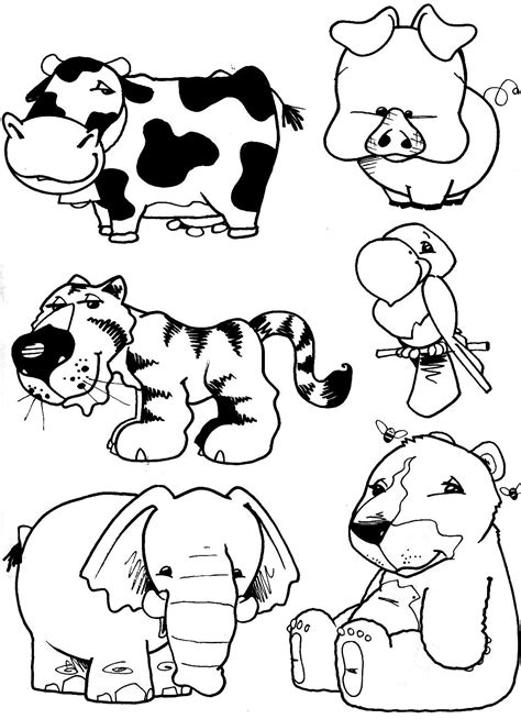 desenhos  colorir animais  pra gente miuda