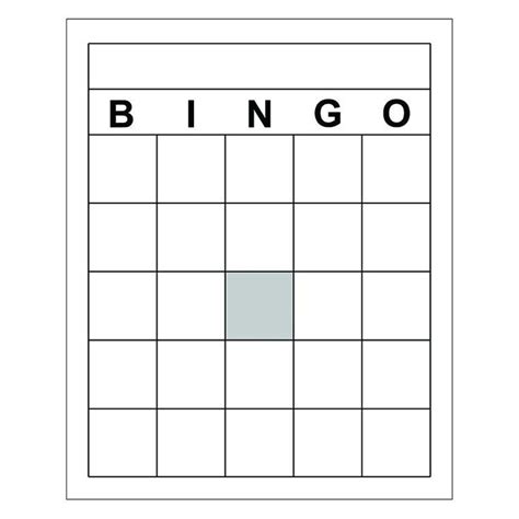 blank bingo template  printable bingo template substitute images