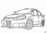 Suzuki Coloring Pages Sx Force Drawing Splash Printable 2009 Skip Main sketch template