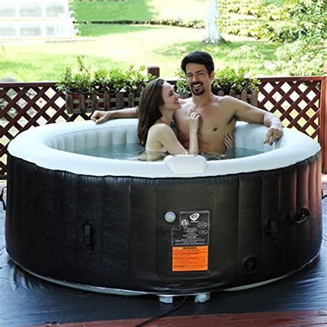 Portable Inflatable Bubble Massage Spa Hot Tub 4 Person