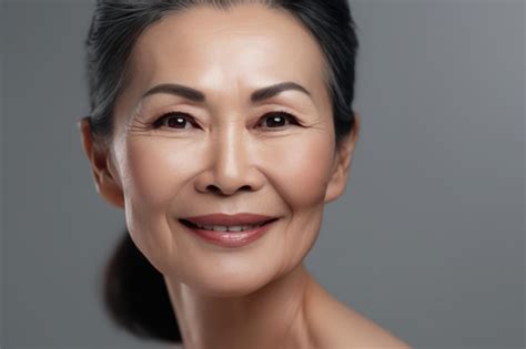 Premium Ai Image Closeup Portrait Of Gorgeous Happy Middle Aged