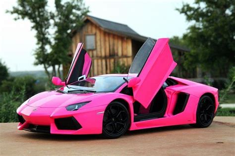 pink lamborghini aventador  hp lamborghinivenenopink sportscar sports cars luxury pink