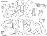 Coloring Winter Pages Snow Christmas Color Cute Plow Sheets Doodle Wonderland Crayola Printable Let Printables Hephaestus Alley Kids Getcolorings Adult sketch template