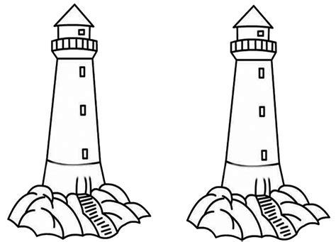 lighthouses coloring pages  printable coloring pages