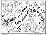 Fall Sunday School Coloring Pages Autumn Children Ministry sketch template