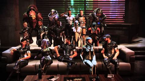 Mass Effect 3 Citadel Dlc Photo Of All Crew On The Party