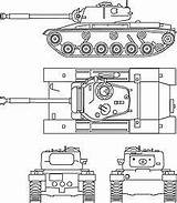 M46 Patton sketch template