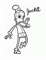 Coloring Cyberchase Pages Jackie Printable Categories Kids sketch template