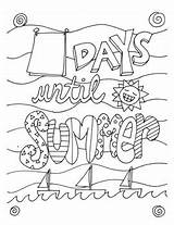 Coloring Countdown Summer Created sketch template